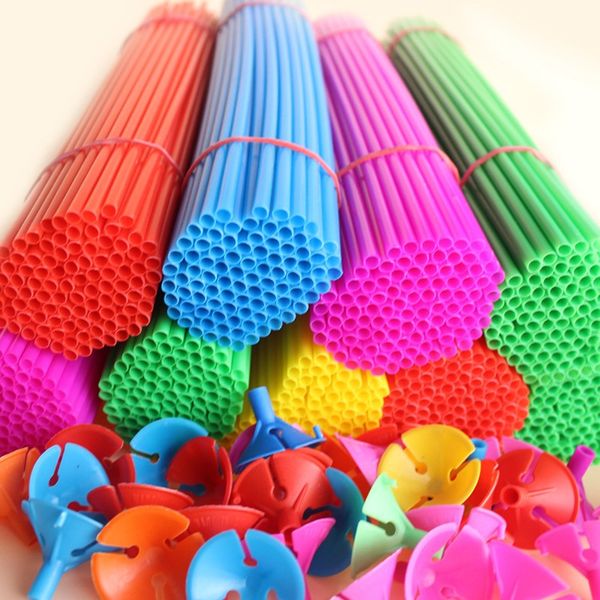 

balloon holder stick colorful pvc rods balloon holder sticks with cup birthday party decoration supplies accessories