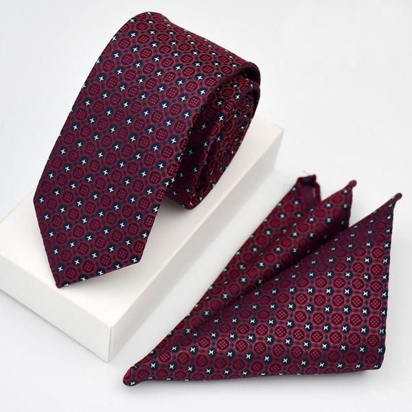 

tie a pocket towel set square man han edition 6 cm business ties, Blue;purple