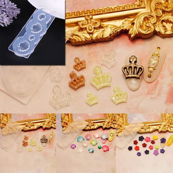 

1pc nail art water drill silicone mould 3d carved relief mould diy mold bow drop glue nail kit manicure pedicure therapy decor, White