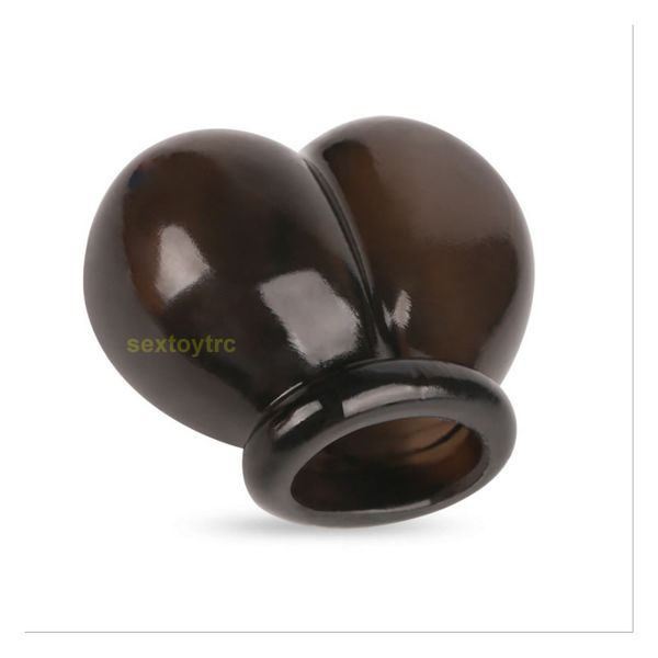 

silicone pouch enhancer black bag sack gear bondage scrotum toy erection design bag clear color new testicle testicle squeezer nwipu