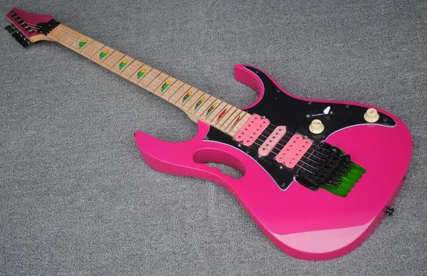 

2018 new OEM factory shark pink IBZ JEM 7V Steve Vai DiMarzio pickup Electric Guitar custom mountain fretboardinalys 7V guitar free shipping
