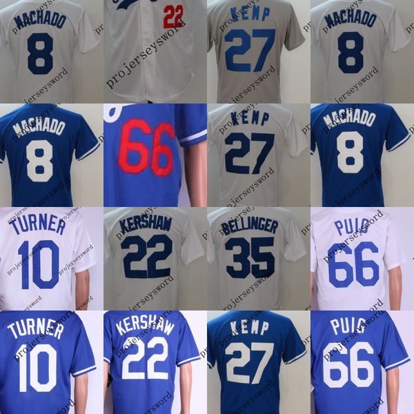 

Mens Los Angeles Jersey 8 Manny Machado 10 Justin Turner 22 Clayton Kershaw 27 Matt Kemp 35 Cody Bellinger 66 Yasiel Puig Baseball Jerseys
