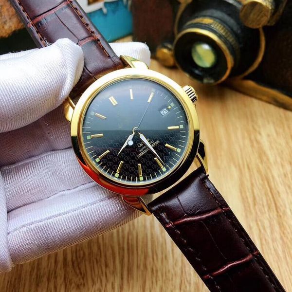 

Новая мода мужчины наручные часы люксовый бренд механические автоматические часы джентльмен кожа мужчины спорт календарь наручные часы