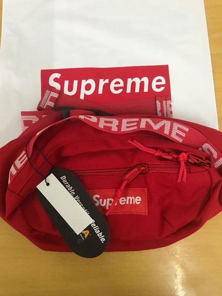 

sup 18ss waist bag 44th fanny pack fashion men canvas men messenger bags 17aw shoulder bag