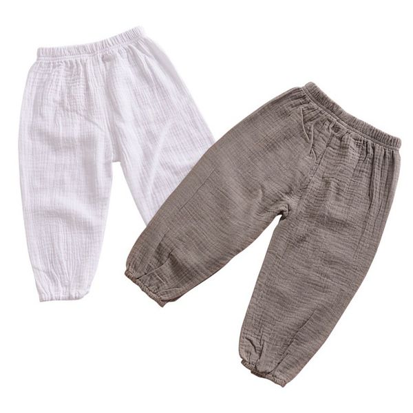 

summer&autumn fashion children boys girls pants casual solid cotton lanterns harem long pants 1-5t, Blue