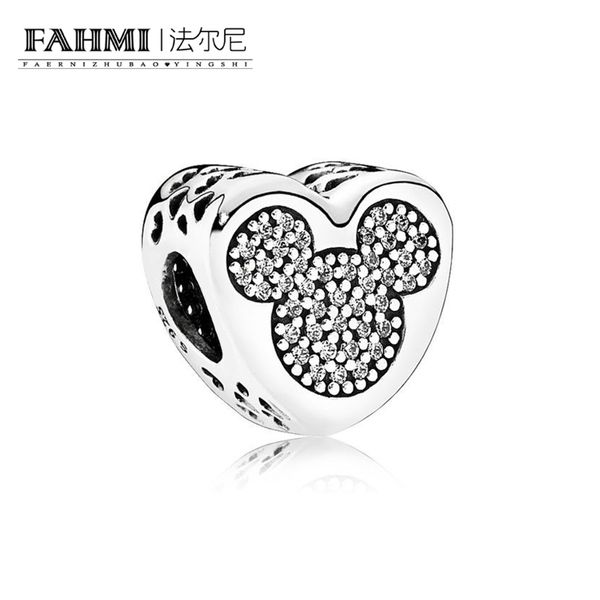 

fahmi 100% 925 sterling silver 1:1 original 792050cz authentic temperament fashion glamour retro bead wedding women jewelry, Black