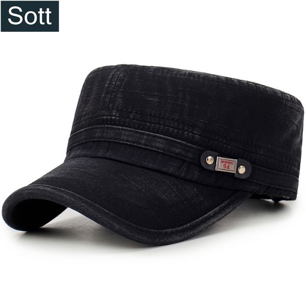 

sott] new cotton cap men women army hat flat hats washed bone masculino high qualiy baseball caps b-0065, Blue;gray