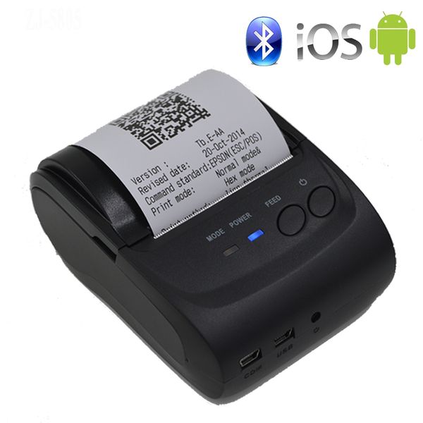 

Портативный 58 мм мобильный принтер Bluetooth принтер на термобумаге поддержка Android + iOS для