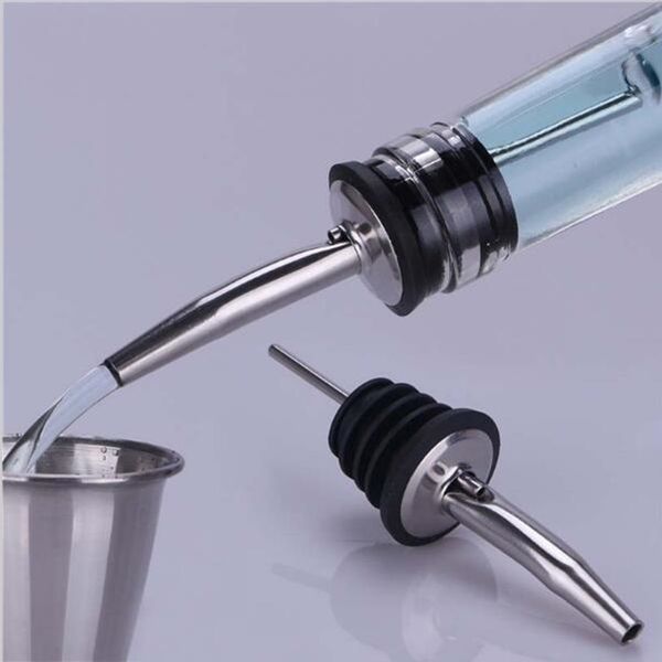 

stainless steel liquor spirit pourer flow wine bottle pour spout ser barware