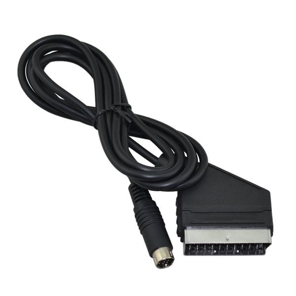 Cabo de 1,8m 6ft SCART para Sega Saturn Console Full RGB Scart AV TV Cord de TV liderança de alta qualidade