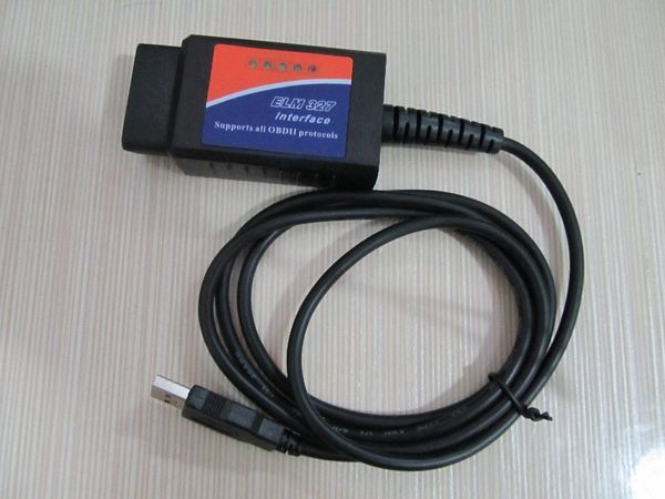 Elm327 V 1.5 USB OBD2 Interface de ferramenta de varredura suporta todos os protocolos de código de diagnóstico Reader Pro