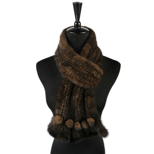 

furart 2018 fashion women's new hand-knit water armpit hair scarf real natural warm winter warm water scarf casual collar hhl-16, Blue;gray