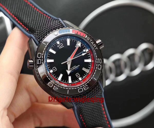 

swiss brand japan 8500 automatic movement ceramic bezel high reinforced mineral glass 44mm men's watch ing, Slivery;brown