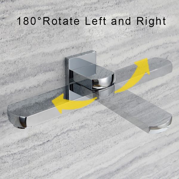 

bathroom faucet accessoriess brass chrome finished wall mounted shower spout shower tap bathtub bibcocks 180 degree rotate