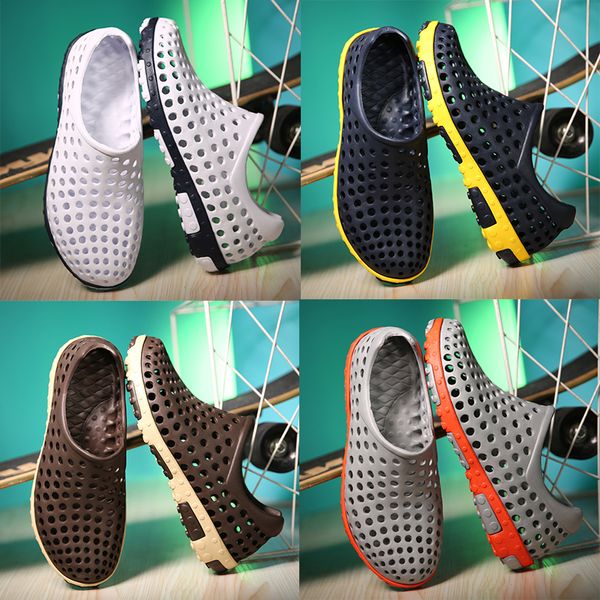 

good quality men comfort men sandals walking shoes beach waterproof slippers classics summer sandals men non-slip outdoor beach sandals, Black