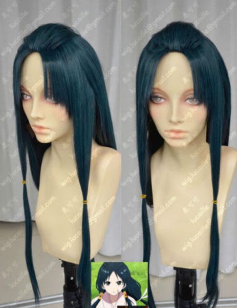 

cosplay magi hakuei ren fashion long party wig hairs, Black;brown