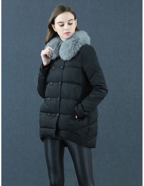 

2018 women coat down jacket fa hion warm women 039 clothe black parka