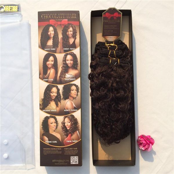 Evertress Chocolate Sassy Curl 1pack 178g10 10 12 14 Closure100
