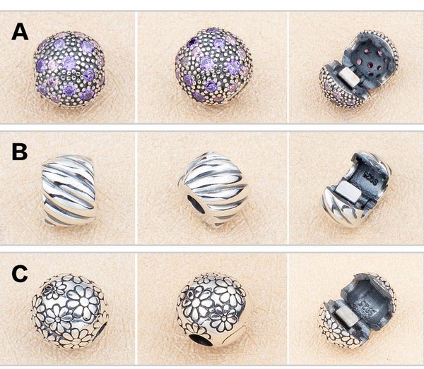 

100% Real 925 Sterling Silver fruit pumpkin Charms clips for Pandora Charm Bracelet Bangle Necklace Jewelry making DIY