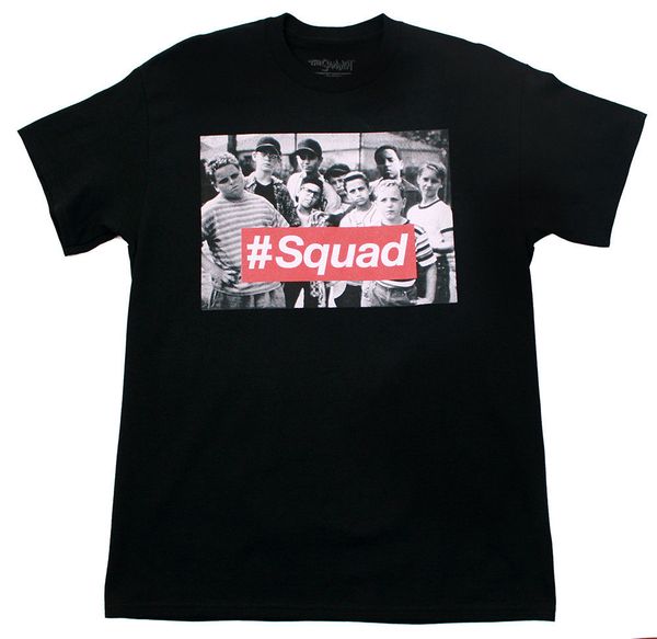 

The Sandlot Movie Squad Футболка Мужская Черный Средний Базовый Тройник Новый