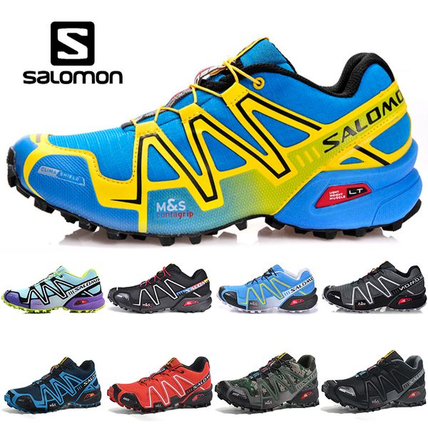 

Salomon Speed Cross 3 CS Мужчины Женщины кроссовки SpeedCross черный зеленый красный синий откры