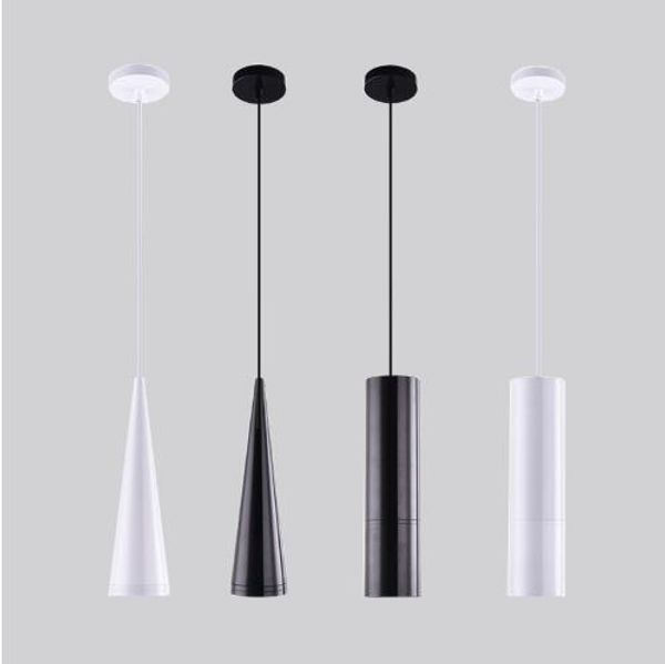 Moderne LED Lange Röhrchen -Anhänger Lichter Einfache nordische Hanglampen Restaurant/Esszimmer/Bar Zylindrische Anhängerlampen 5W/7W/10W Laternen