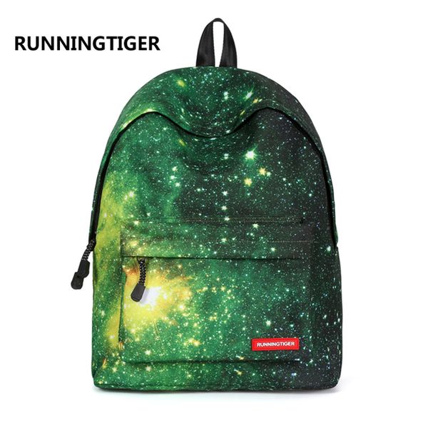 

runningtiger women backpack space printing backpack fashion school bags for teenagers large capacity bagpack feminina