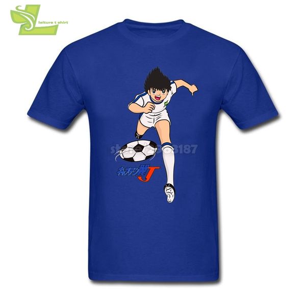 Captain Tsubasa Coole T-Shirts Herren Rundhals-Kurzarm-T-Shirts Heißer Verkauf Baumwolle