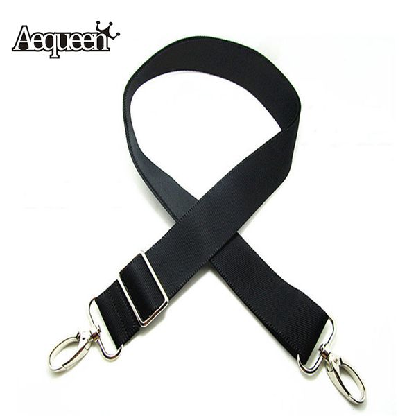 

aequeen replacement shoulder bag straps handbag accessories adjustable handle detachable strap polyester for luggage bags belts, Black