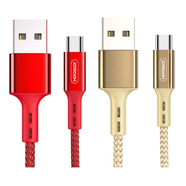 

joyroom nylon braided usb cable s-m351 1m 3ft sync data & charging type -c usb cable for samsung lg