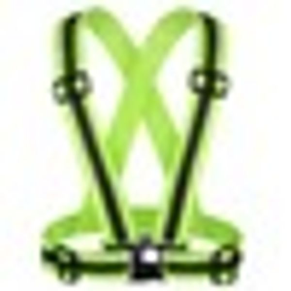 

2018 universal high brightness safe reflective vest belt luminous night running jogging biking riding elastic safety vest