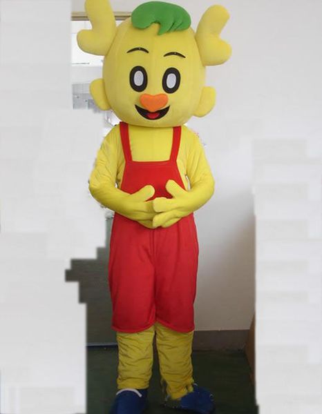 

2018 so clever dragon fancy dress cartoon animal mascot costume ing, Red;yellow