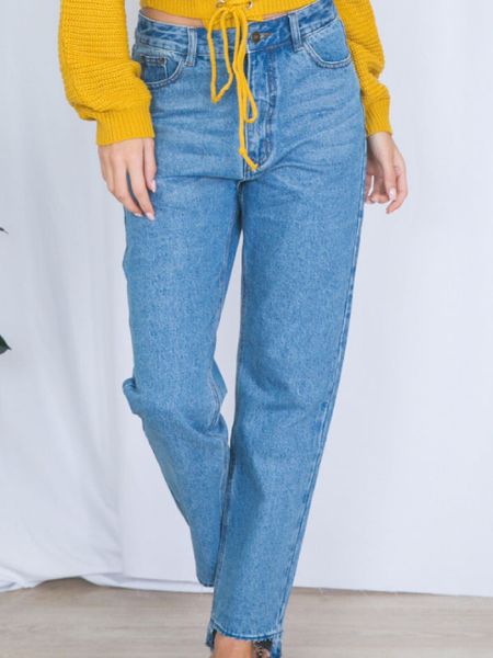 

women denim jeans casual pants straight leg light blue jeans