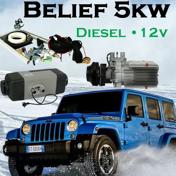 2019 Engine Preheater Belief Air Parking Heater 5kw Diesel 12v