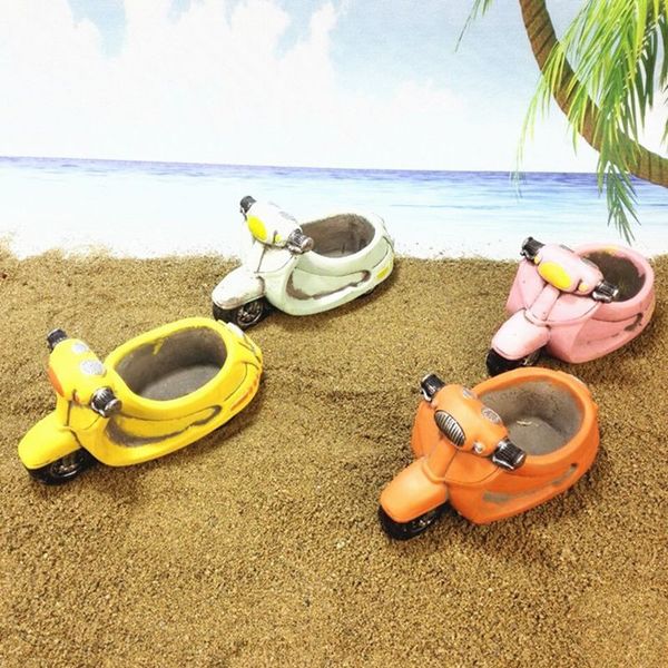 

Cartoon flower pot retro mall motorcycle hape cement ucculent plant pot mini de kbalcony flowerpot for home 4 3jf yb