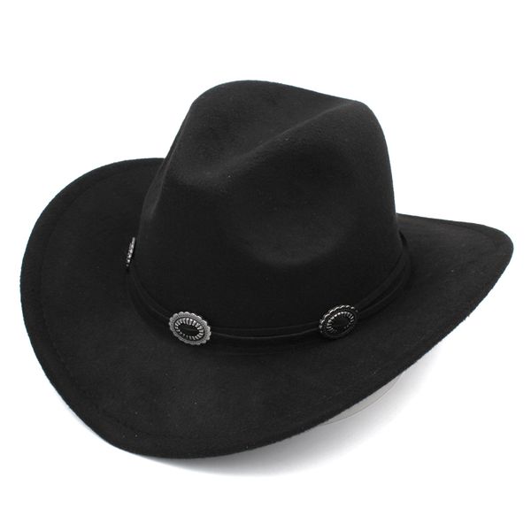 

new fashion western cowboy cap hat ladies and gentlemen sombrero godfather cap outdoor wide brim beach sun hat jazz cap, Blue;gray