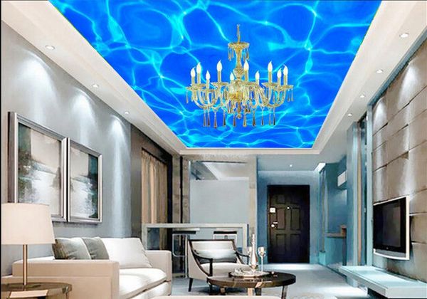 

water wave 3d ceiling design ceiling murals wallpaper living room wallpaper