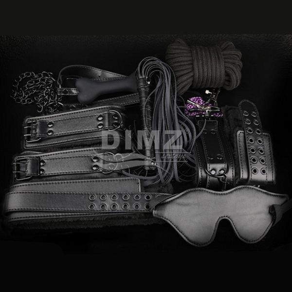 

bondage slave dog metal leather adults plug silicone games wrist collar sexuelstoys clamps whip ankle cuffs in mouth toysjouets s hlrg