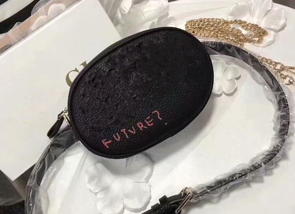 

5color new 2018 singles mini shoulder bag fashion chain parcel euramerican star with printed letters chest package purse