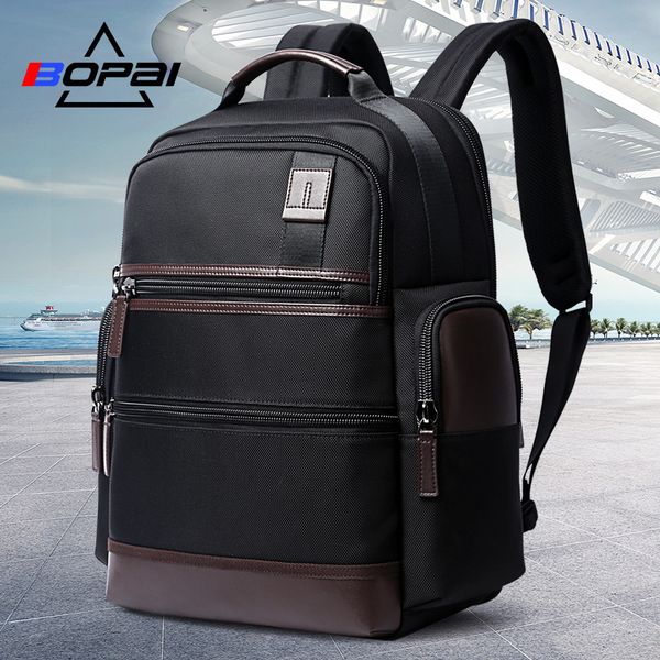 

bopai 14-15.6 inch oxford lapbackpack men women weekend travel backpacks usb charging black school computer notebook bags