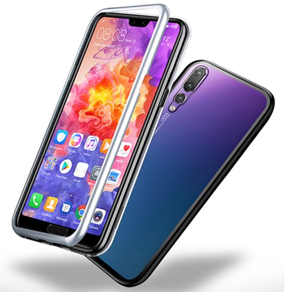 

Магнитный Адсорбция закаленное стекло чехол для Huawei P20 Pro P20 Lite P30 Pro P30 честь 20 Mate30 Ma