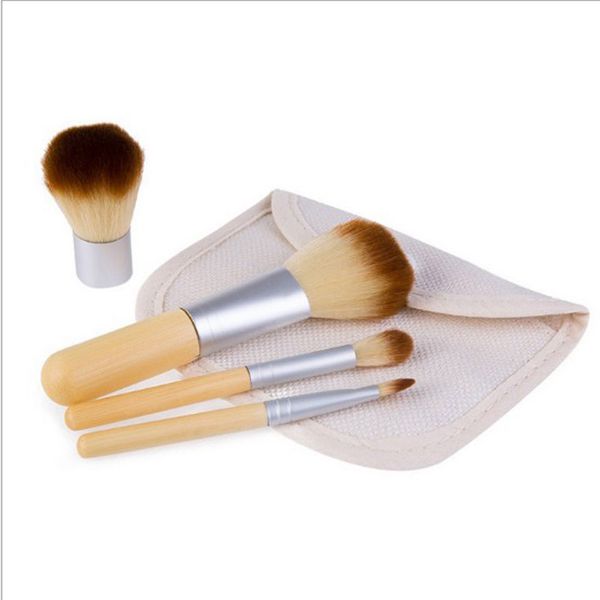 

4pcs/set professional foundation make up bamboo brushes makeup brush cosmetic set kit tools eyeshadow blush brush