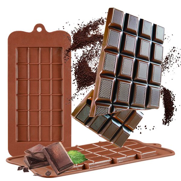 

24 cavity square silicone chocolate molds diy silicone bakeware stable cake molds