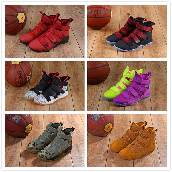 

2018 Top quality Soldier 12 XII EP Purple Fluorescent Green Basketball Shoes Cheap 12s Soldiers Sports Shoes Mens Trainers Sneakers Size7-12