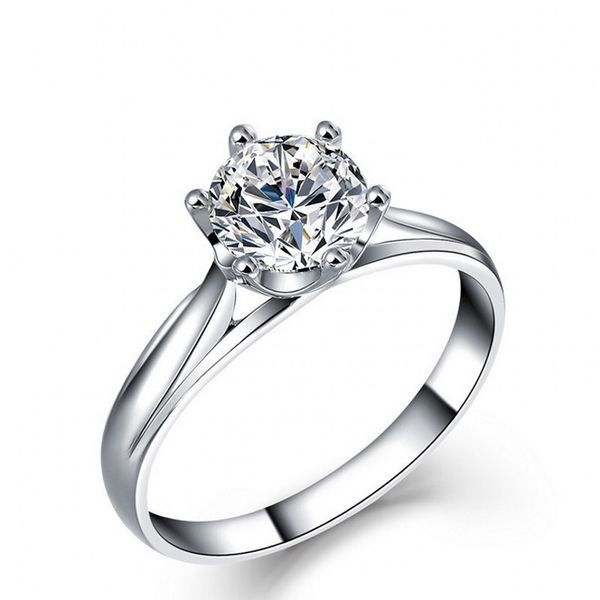 choucong gioielli donne anello artiglio set 0.8 ct Diamonique Cz 925 sterling silver femminile Emgagement wedding band ring per le donne regalo