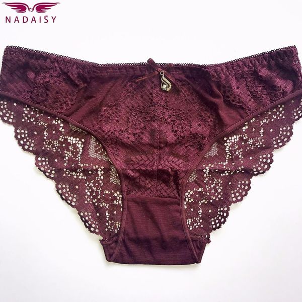 

women's swimwear nadaisy high elastic underwear women panties lingerie cotton crotch transparent briefs tangas lace string thongs femal, White;black