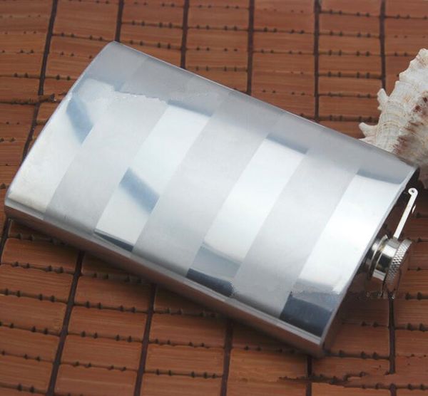 

portable 10 oz stainless steel 304 hip flask whiskey wine bottle retro engraving alcohol pocket flagon with box for gifts