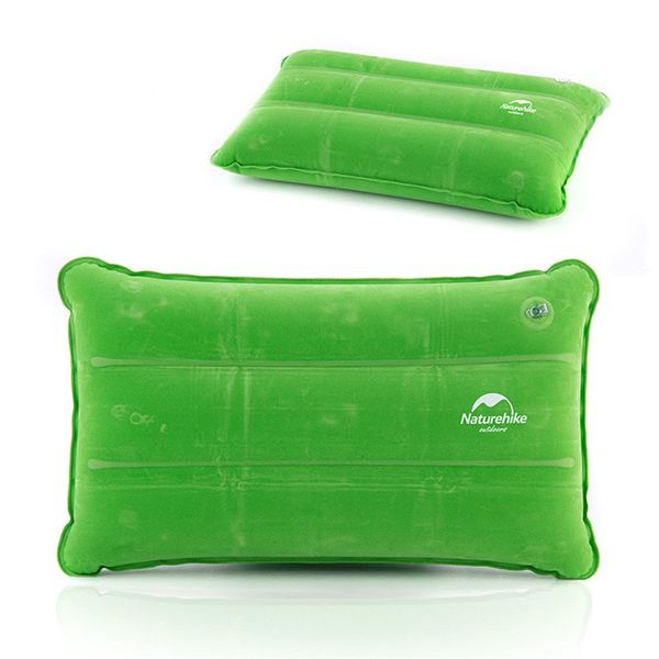 

outdoor inflatable pillow sleeping folding non-slip suede fabric travel