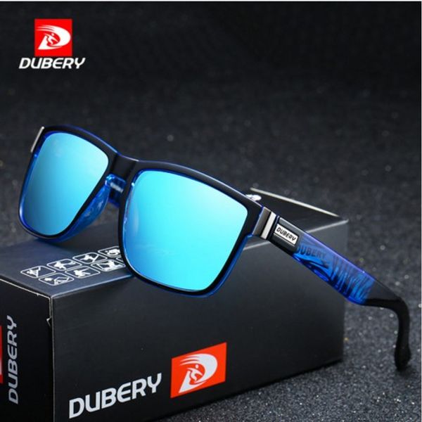 

dubery brand design polarized sunglasses men driver shades male vintage sun glasses for men spuare mirror summer uv400 oculos, White;black