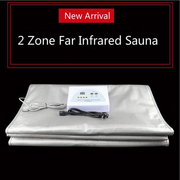 

новая модель 2 зона пихты сауна far infrared thermal body slimming сауна одеяло отопление терапия тонкий сумка spa вес уменьшить body detox